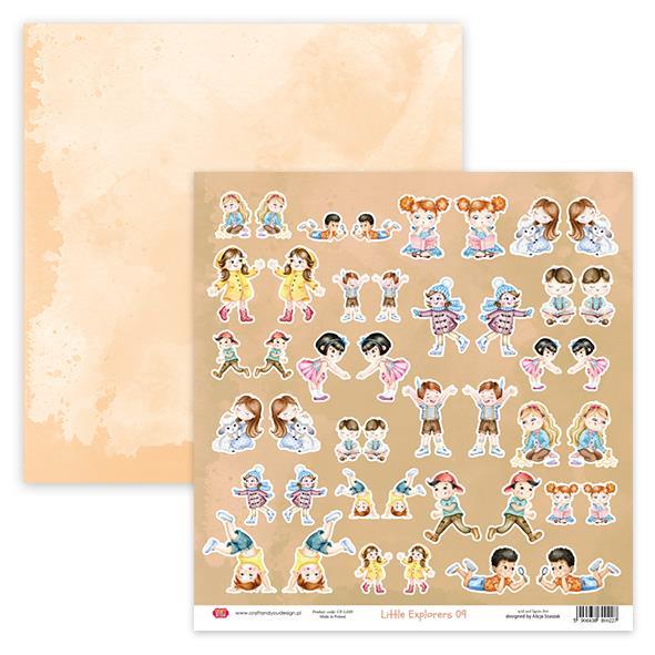 Set papirjev, 30x30cm, Little Explorers, Creativ set 8