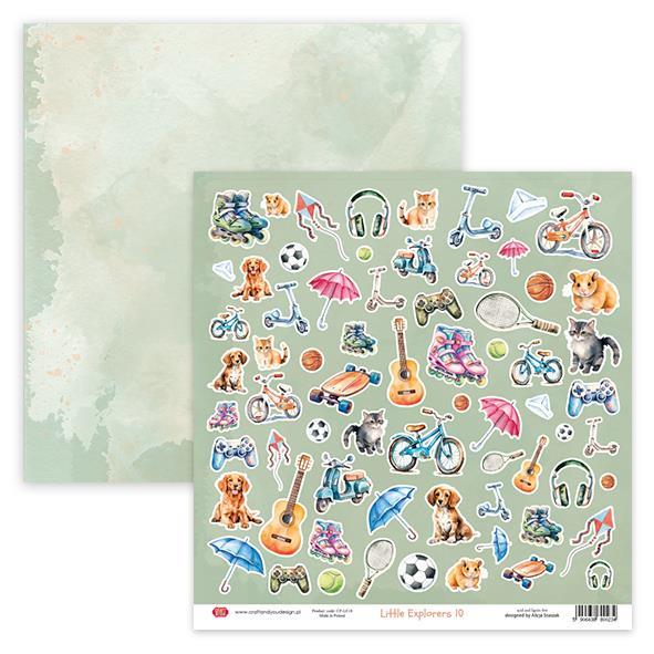 Set papirjev, 30x30cm, Little Explorers, Creativ set 8