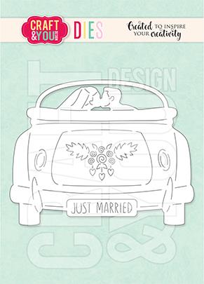 Rezalna šablona Wedding Car 6,7x 5,2 cm