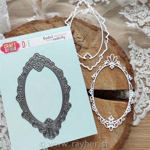 Rezač Craft and You, Deco frame Oval