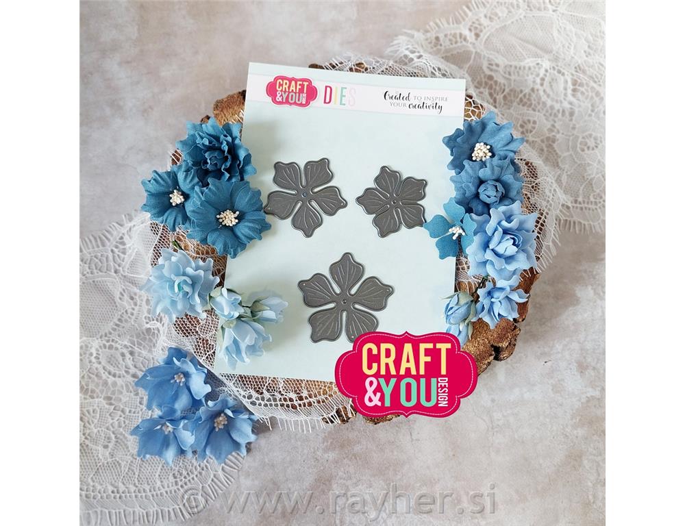 Rezalne šablone C&Y, Cvet 2, set 3