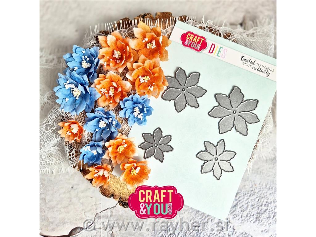 Rezači Petal Flower, set 4