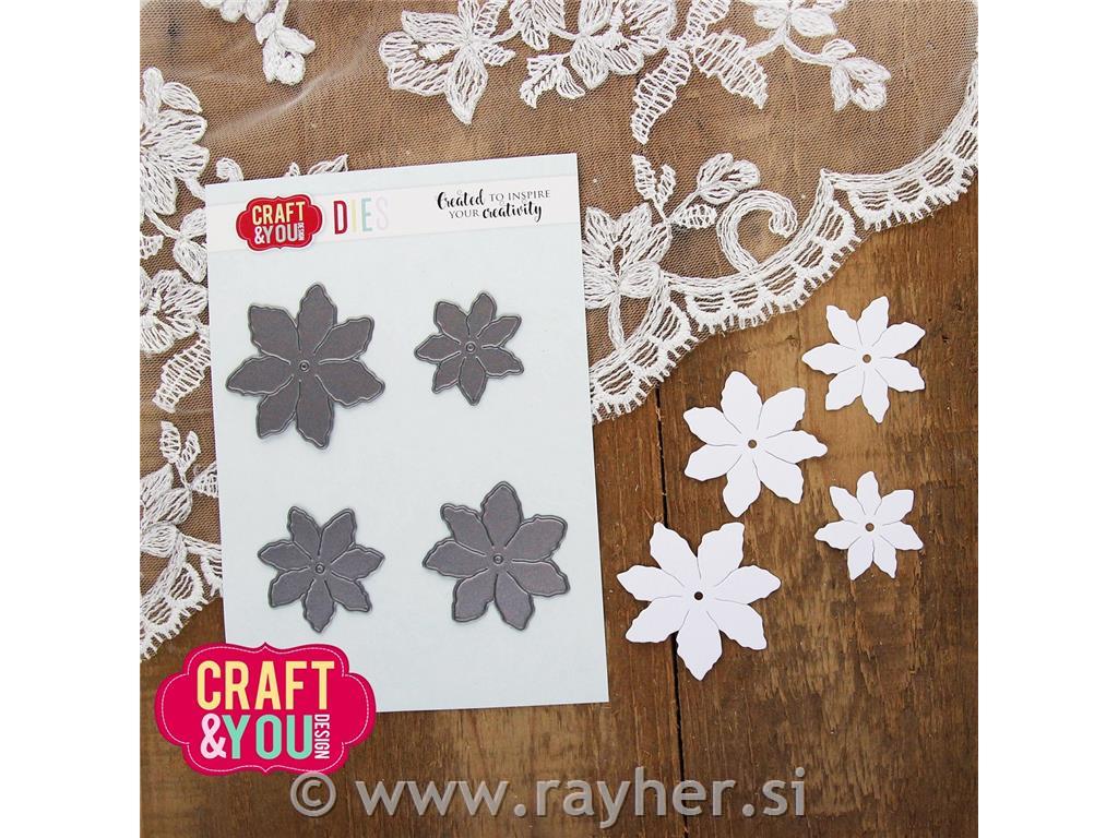 Rezači Petal Flower, set 4