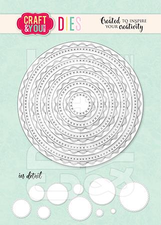 Rezači Circles Base Decorative Stiches