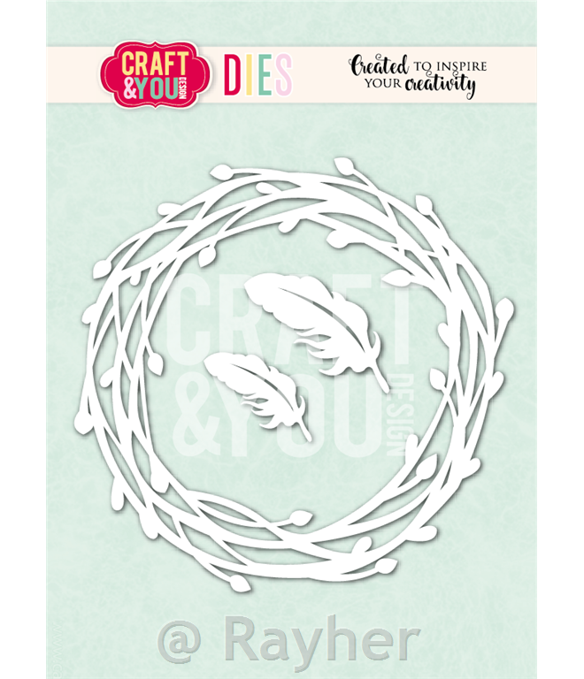 Rezač Wreath with Feathers