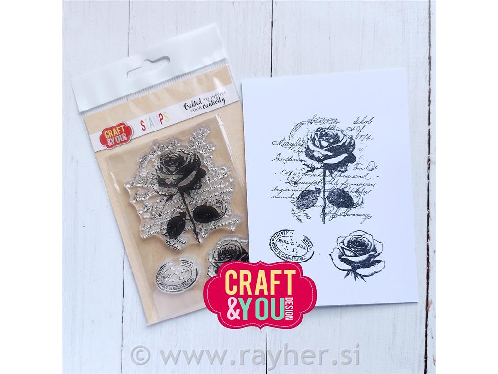 Pečati C&Y Vintage Rose, set 3
