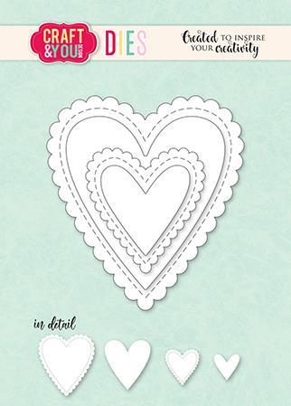 Rezači Biscuit Frame Hearts