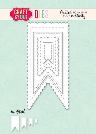 Rezači Biscuit Pennants, set 4