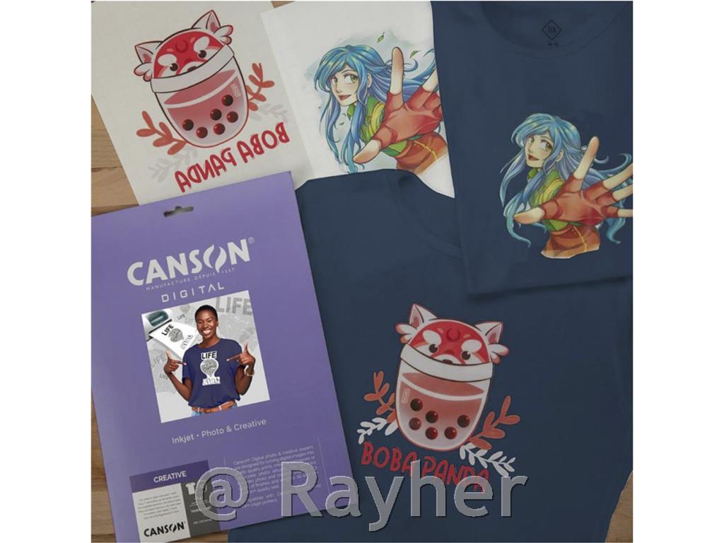 Canson Digital transfer papir za tamnitekstil, A4, 5 papira