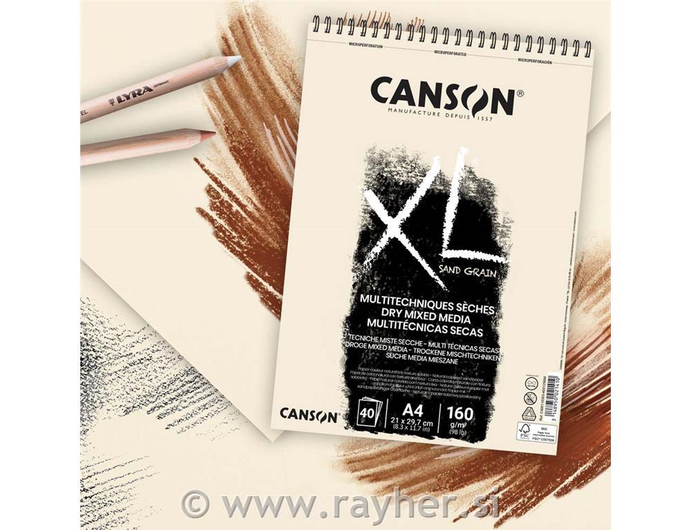 Sketch pad spiral XL Sand Grain A4 160 g