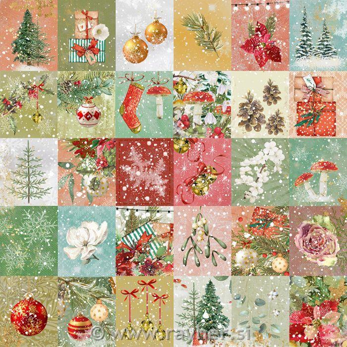 Set papirjev Season's Greetings 30,5x30,5cm, 180g, 36 listov