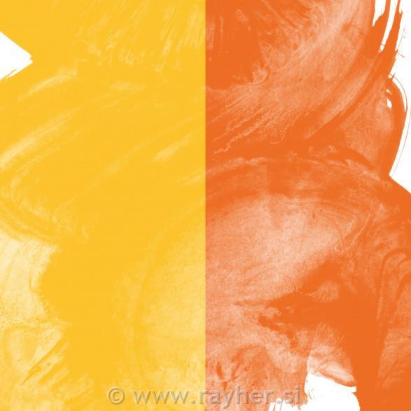 Akvarel boja, Aquafine, set 2, kockedian yellow hue/cdm orange hue