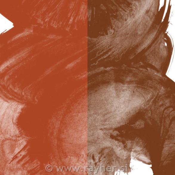 Akvarel boja, Aquafine, set 2, kockeght red/burnt sienna
