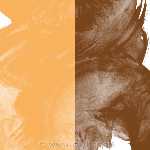 Akvarel boja, Aquafine, set 2, kockeples yellow/burnt umber