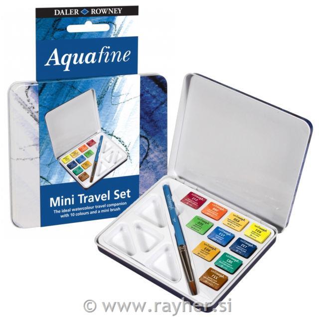 Set akvarel boja, Aquafine, 10x1/2 kocke