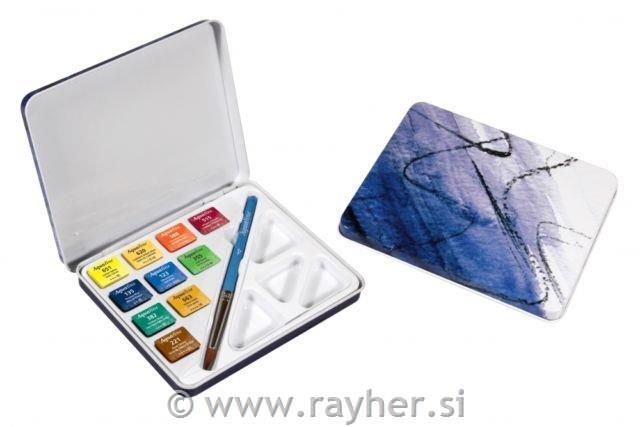 Set akvarel boja, Aquafine, 10x1/2 kocke