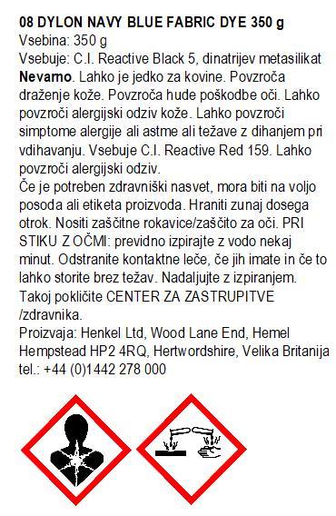 Dylon boja za tekstil, za bojanje u perilici rublja, Navy