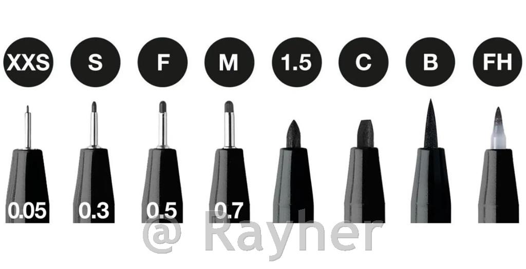 PITT Artist set 8 crni