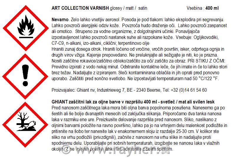 GHIANT završni lak u spreju, sjajni, 400ml