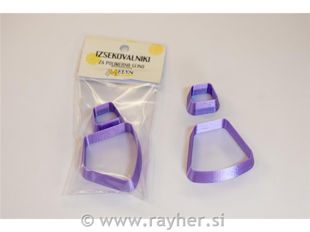 Rezači trapez 45 mm set 2