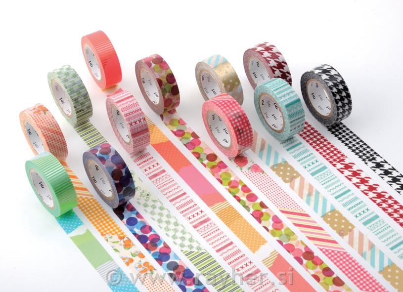 Naljepnice i ukrasne ljepljive trake (Washi tape)