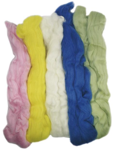 Pure new wool, Roving tuft
