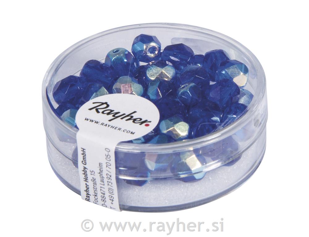 Brušene staklene perle 6mm