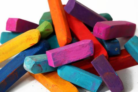 Pastels and charcoal
