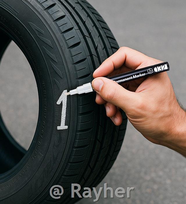 Permanentni marker Monami, bijeli