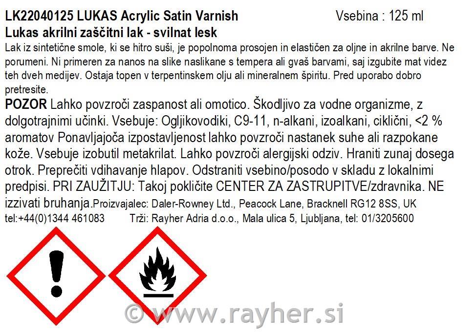 Lukas akrilni zaštitni lak svil. sjaj125 ml