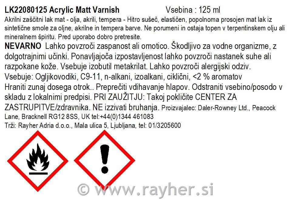 Lukas akrilni zaštitni lak mat 125 ml