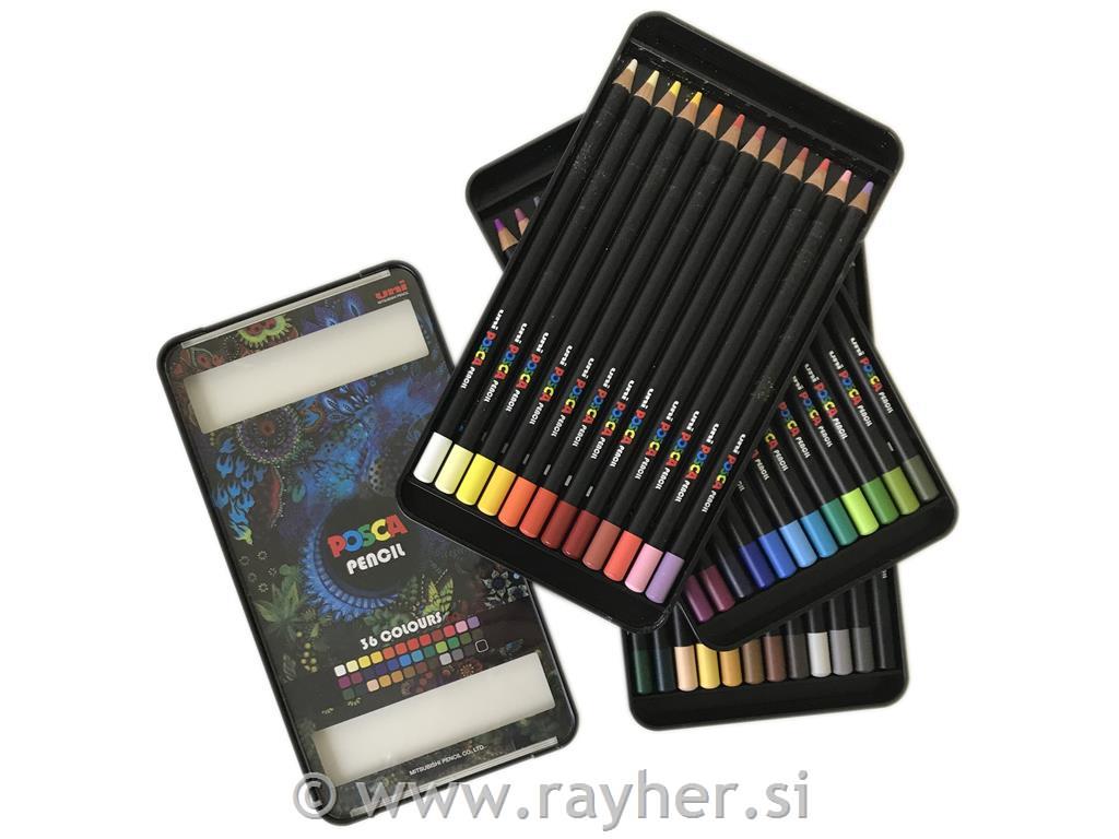 Oil Colour Pencils Posca set 36