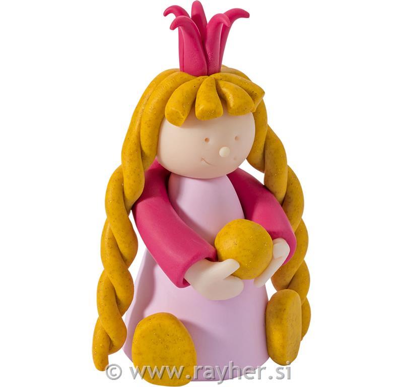 FIMO Kids set princesa, 4x42g, modelirka, navodila, scena