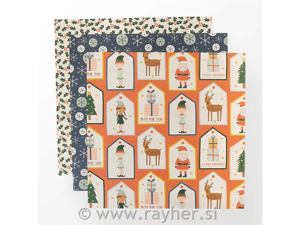 Set papirjev Naughty or Nice 30,5x30,5 cm; 150g, 36 listov