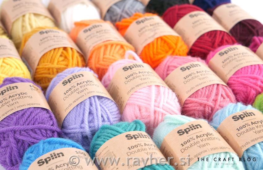 Pređa 100% akril, set 24x10g