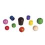 Drvene perle, raznih boja, 16-25 mm o,spremnik 1200 g