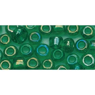 Perle trasparentne, 2,6 mm, zelene boje17g