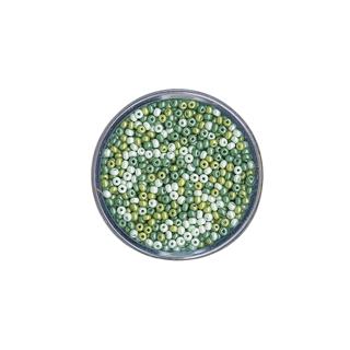 Perle mješovite, 17 g zelene boje, oko 2,6 mm