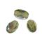 Perle brušeno staklo olive, 6x4mm o, maslinovo, 50 kom.