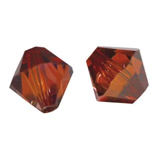 Swarovski brušeni kristal perla, magma crvene, 6 mm o, 12 kom.