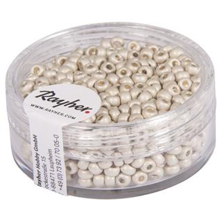 Perle metalik,okrugle, bijeli, 2,6 mm O