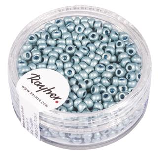 Perle metalik,okrugle, plavo, 2, 6 mm, oko 17 g