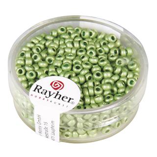 Perle metalik,okrugle, zelena, oko 2.6 mm, 17 g