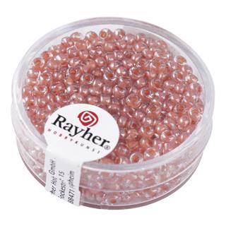 Perle "Arktica", okrugla, sjajna, narančaste, 2,6 mm o, 17 g