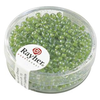 Perle "Arktica", okrugla, sjajna, zelene, 2,6 mm o, 17 g
