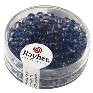 Perle, 4 mm, dva tona, modro vijolični, 10g