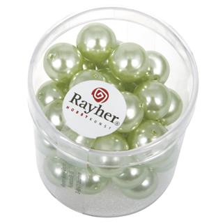 Perle steklene "Renaissance", limeta zelena, o 10 mm, 35 kom
