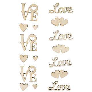 Drveni natpis "Ljubav", 13 komada
