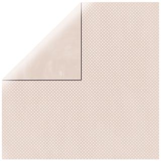Scrapbooking papir Double dot, ružičasti, 30.5x30.5cm, 190g/m2