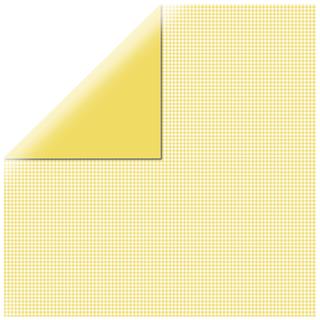 Scrapbooking papir karo, žuti, 30.5x30.5cm, 190g/m2